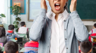 معلمة تدعو على تلاميذها- تعبيرية