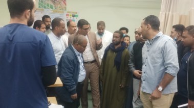 نائب محافظ الأقصر يتفقد مصابي حادث أنهيار منزل إسنا 