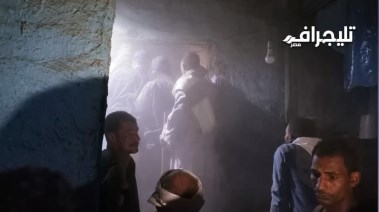 انهيار جدار منزل خلف معبد إسنا جنوب الأقصر