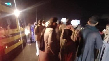 جانب من حادث اليوم 