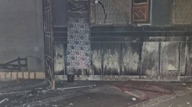 جانب من الحريق 