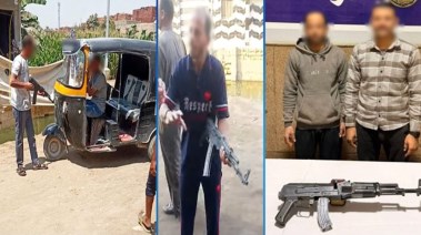 المتهمان وجانب من الواقعة