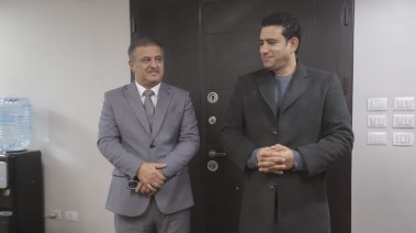 رئيس اتحاد الإعلاميين الأفريقي الآسيوي نزار الخالد خلال زيارته لـ“تليجراف مصر” وبرفقته رئيس تحرير الموقع الكاتب الصحفي سامي عبدالراضي