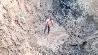 صورة من موقع الحادث 