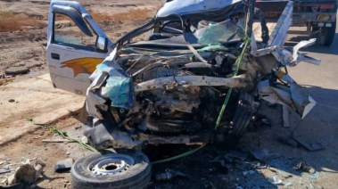 حادث تصادم سيارتي نقل على طريق “إدفو - مرسى علم”