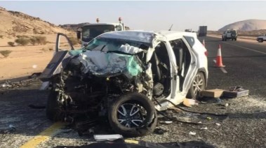 أسرة مصرية من بني سويف تفقد ابنتيها وترافقهما طبيبة في حادث أليم 