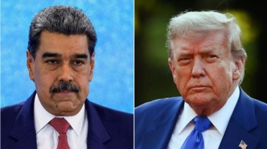 الرئيس الأمريكي دونالد ترامب ونظيره الفنزويلي نيكولاس مادورو