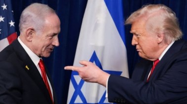 الرئيس الأمريكي دونالد ترامب ورئيس الوزراء الإسرائيلي بنيامين نتنياهو
