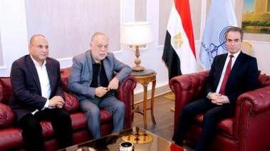 المسلماني مع نقيب الممثلين والسينمائين