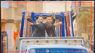 محمد إمام ومصطفي خاطر من كواليس الكينج