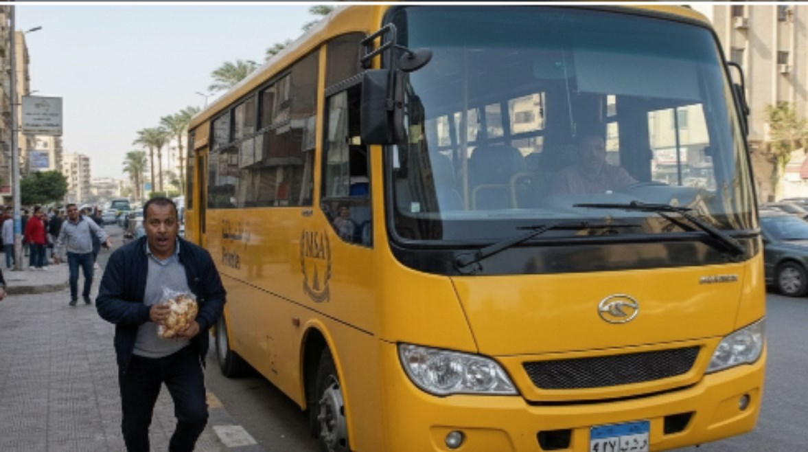 أتوبيس جامعة أكتوبر للعلوم الحديثة والآداب - مصنوعة بالذكاء الاصطناعي