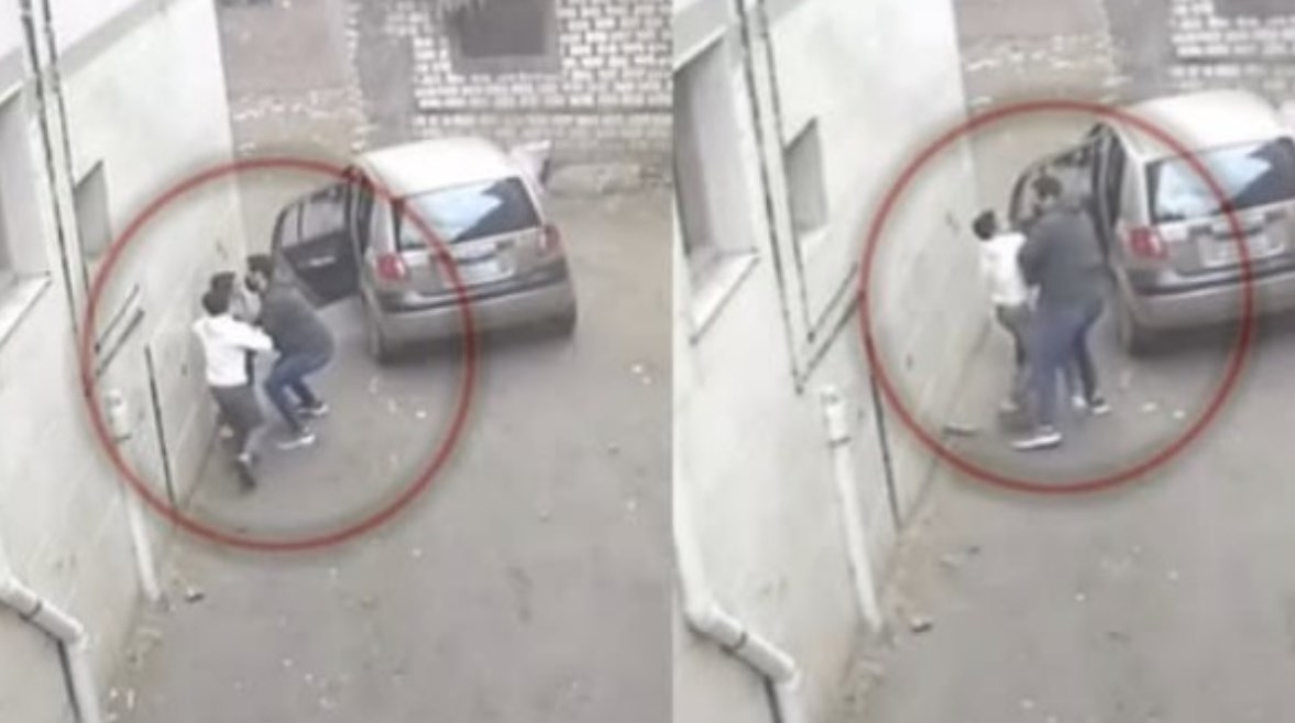 جانب من فيديو واقعة أخذ الطفل في كفر الشيخ