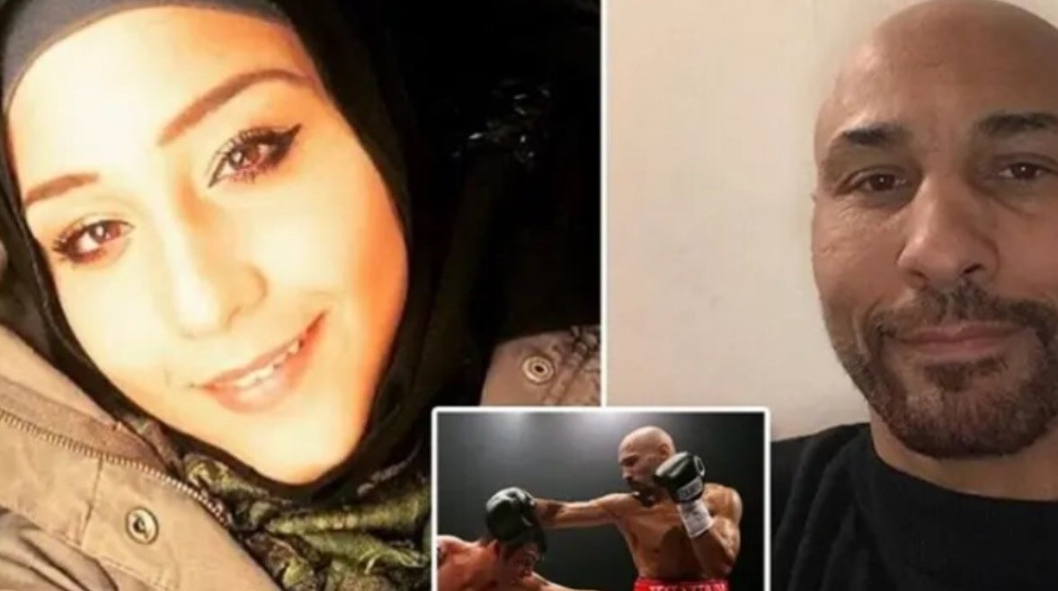 الملاكم المصري كباري سالم وابنته