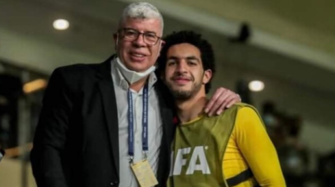 أحمد شوبير ونجله مصطفى شوبير 