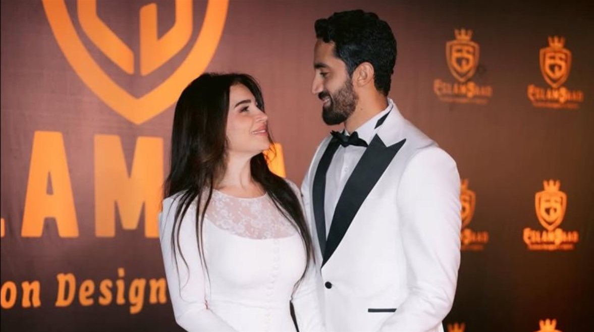 مي عز الدين وزوجها أحمد تيمور