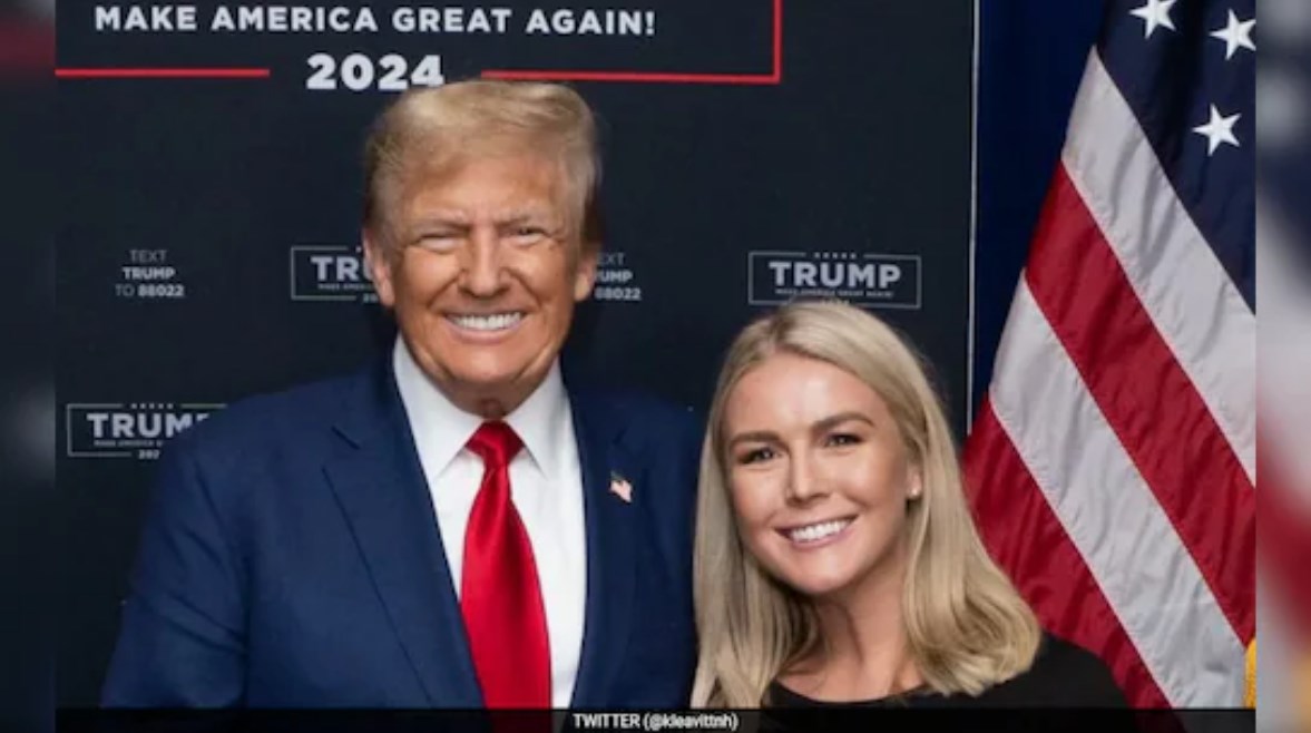 دونالد ترامب ومتحدثة البيت الأبيض