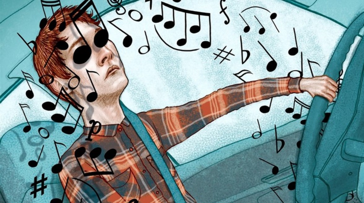 الاستماع للموسيقى خلال القيادة- تعبيرية