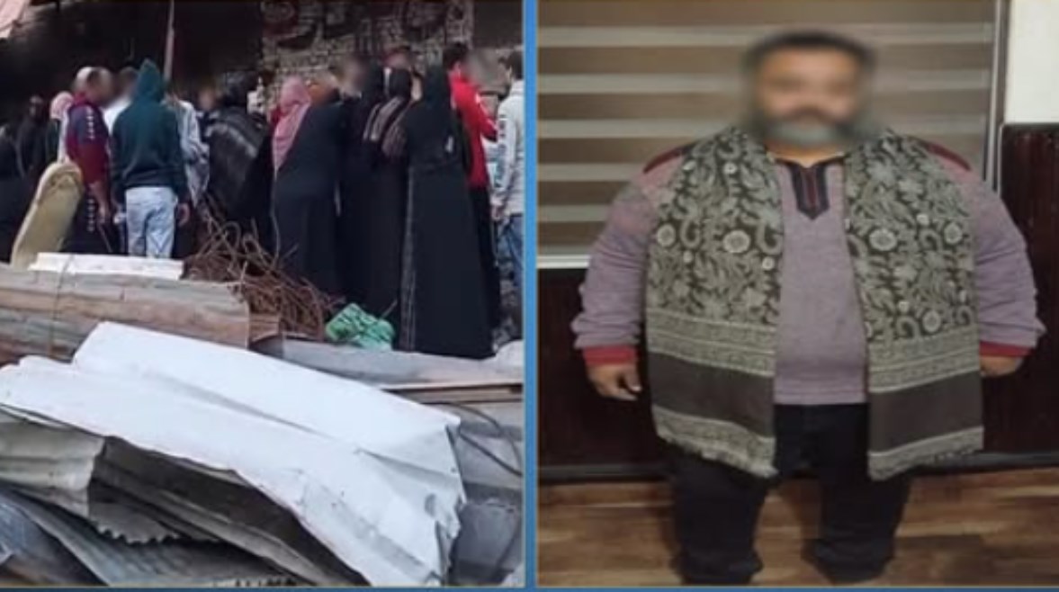 المتهم وجانب من الواقعة 