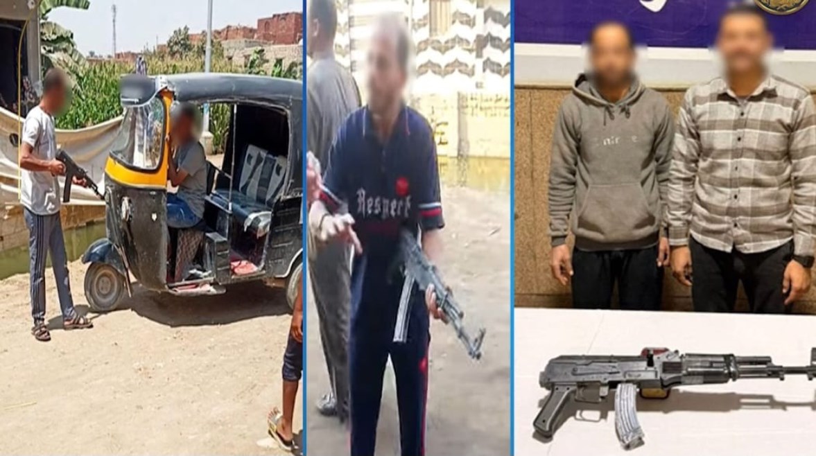 المتهمان وجانب من الواقعة