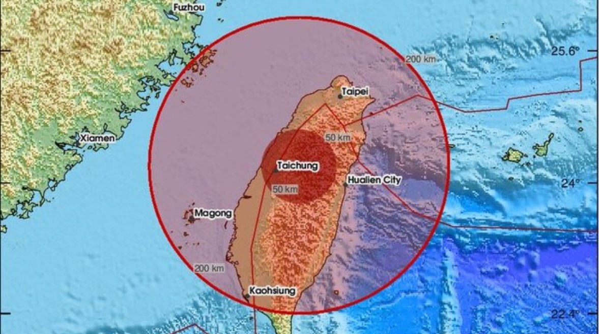 زلزال بقوة 6.1 درجة يهز حنوب شرق تايوان  