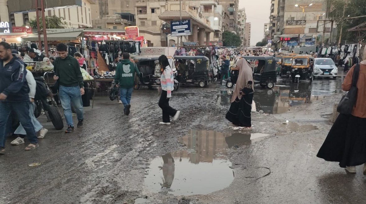 جانب من تدفق المياة