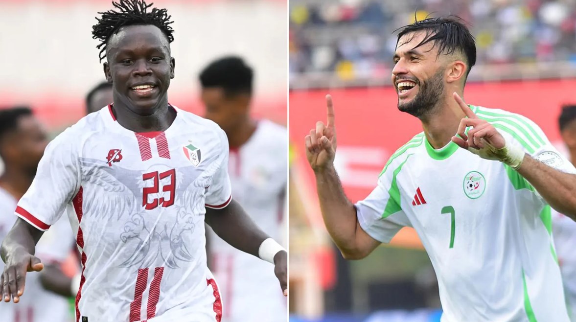 منتخب السودان ضد الجزائر