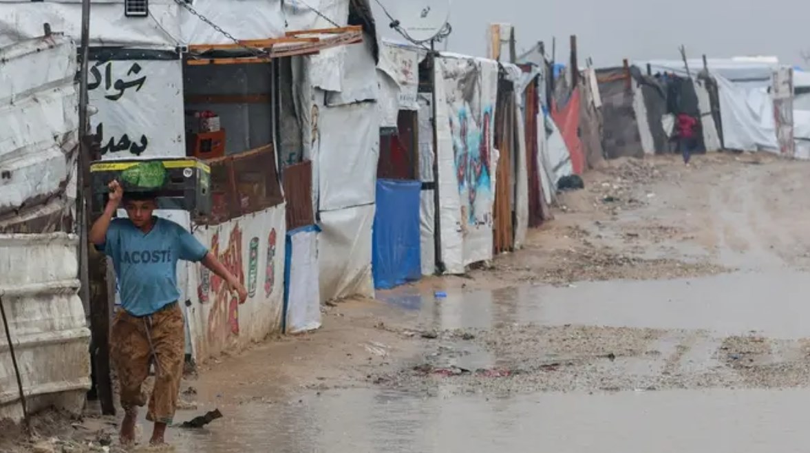 غرق الخيام في غزة