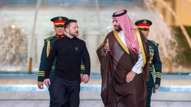 ولي العهد السعودي الأمير محمد بن سلمان يستقبل في الديوان الملكي بقصر السلام بجدة الرئيس الأوكراني فولوديمير زيلينسكي