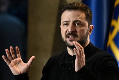 الرئيس الأوكراني، فولوديمير زيلينسكي