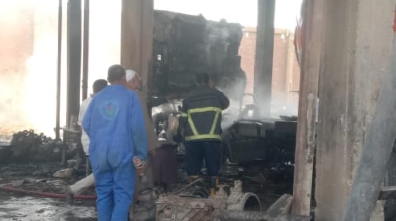 حريق اسوان 