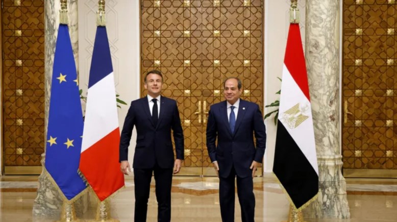 الرئيس السيسي ونظيره الفرنسي