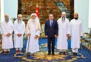 السيسي وسلطان طائفة البهرة وأنجاله 