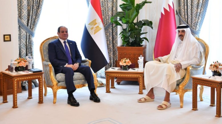 الرئيس السيسي وأمير قطر