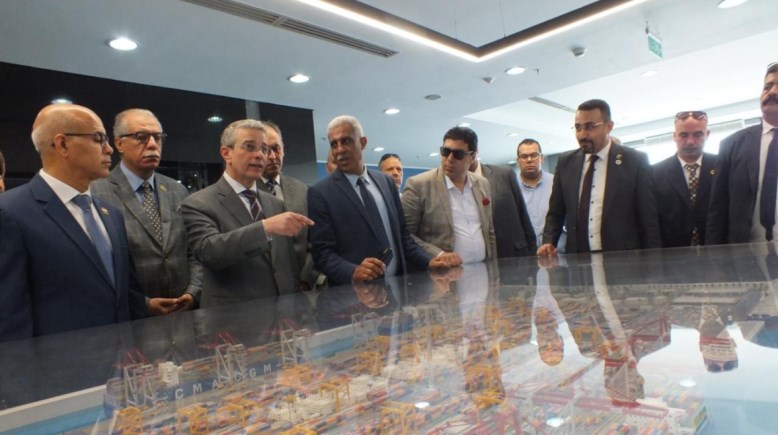 رئيس مصلحة الجمارك، أحمد أموي خلال الجولة