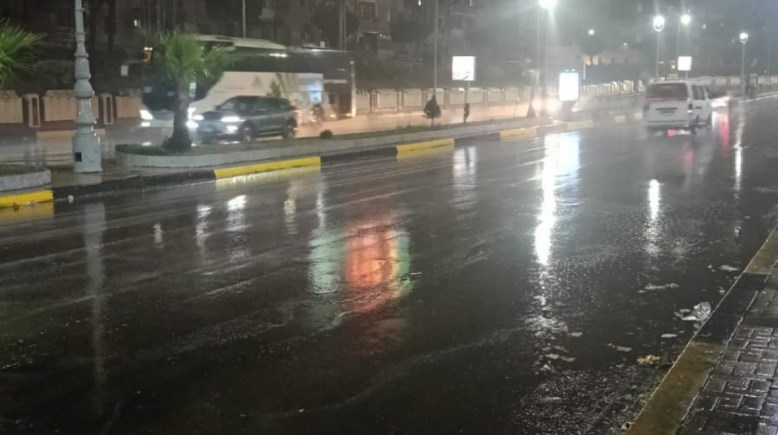 السيول تضرب الإسكندرية 