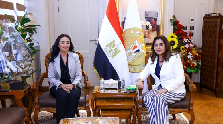 وزيرة التنمية المحلية، الدكتورة منال عوض ووزيرة التضامن الاجتماعي، الدكتورة مايا مرسى
