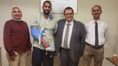 محمد حمدي لاعب زد مع الفريق الطبى 