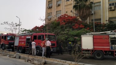 حريق داخل كلية العلوم بجامعة الأزهر