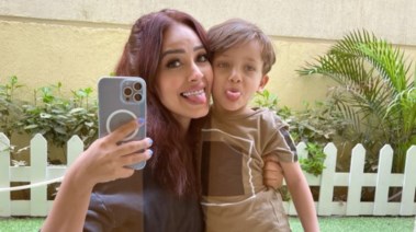 رنا سماحة وابنها