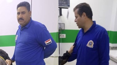 المسعفان صاحبا الموقف البطولي في إنقاذ سيدة سقطت في بئر