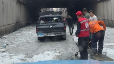 جانب من دور فريق الانقاذ