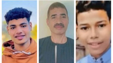 عمدة المفرجية وابناه المتوفيان حسام وفتحي