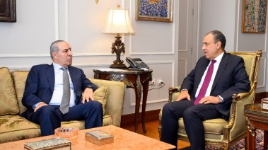 وزير الخارجية بدر عبدالعاطي ونائب رئيس دولة فلسطين حسين الشيخ