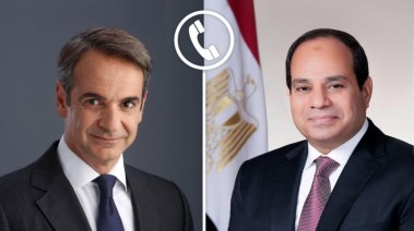 الرئيس عبد الفتاح السيسي ورئيس الوزراء اليوناني