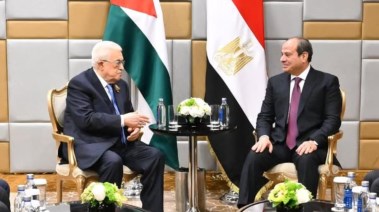 لقاء الرئيس السيسي بنظيره الفلسطيني 