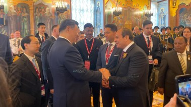الرئيس عبد الفتاح السيسي يلتقي بالرئيس الصيني شي جين بينج