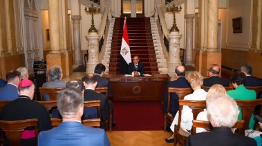 وزير الخارجية بدر عبد العاطي مع سفراء الدول الأوروبية المعتمدين فى القاهرة