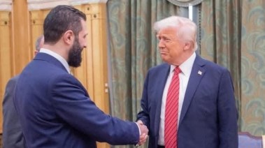 الرئيس الأمريكي ترامب والرئيس السوري الانتقالي أحمدالشرع