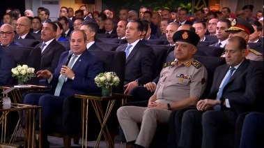 الرئيس عبدالفتاح السيسي خلال فعاليات موسم حصاد القمح 2025