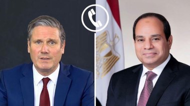 الرئيس عبدالفتاح السيسي ورئيس وزراء بريطانيا